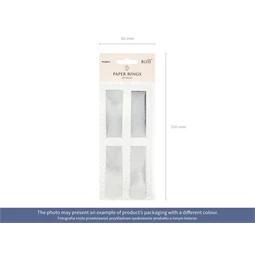 Szalvétagyűrű papír metallic 2,5cm arany S/10