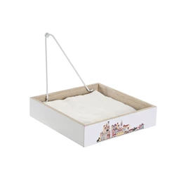 Szalvétatartó házakkal 18x18x4 cm 2 féle