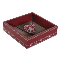 Szalvétatartó 18,5x18,5x5 cm