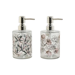 Szappantartó virágos 8x8x17 cm 400 ml 2 féle