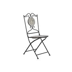 Szék kovácsolt vas, mozaik mintával 42x50x90 cm