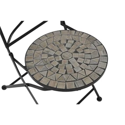 Szék kovácsolt vas, mozaik mintával 42x50x90 cm