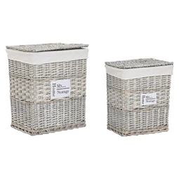 Szennyeskosár szett szögletes 47x34x55 cm S/2