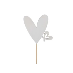 Szív kis szívvel, betűzős 6,5x8 cm S/9