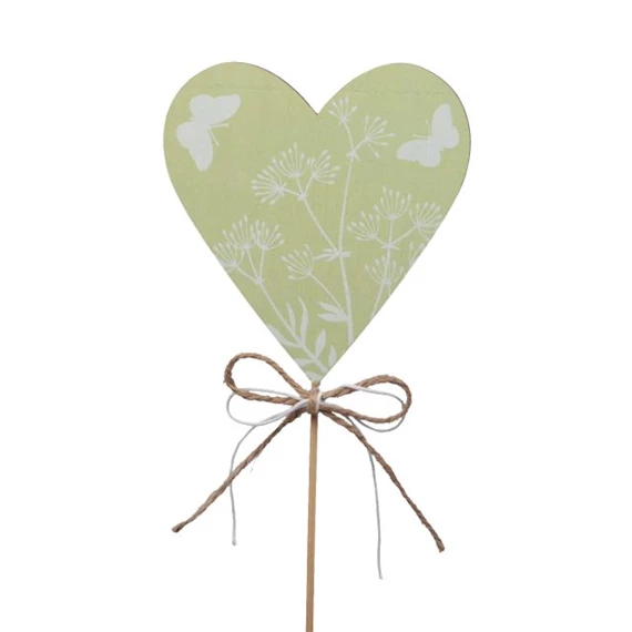 Szív mintás, betűzős 10x9 cm S/6