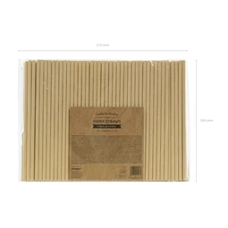 Szívószál kraft papír 19,5 cm S/250