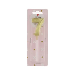 Szülinapi számgyertya 7-es, betűzős 5 cm