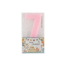 Szülinapi számgyertya 7-es 6 cm