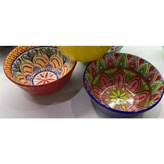 Tál Mandala mintás 14x14x9 cm 2 féle