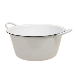 Tál kerek, füllel 25,5x12 cm