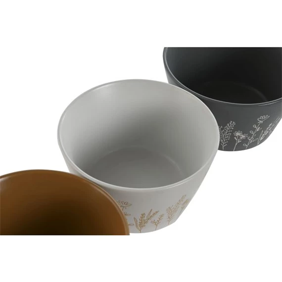 Tál virág mintás 450 ml 13x13x7,5 cm 3 féle