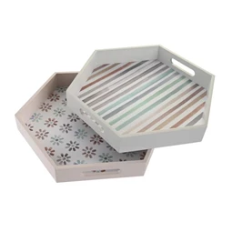 Tálca 38x33x5 cm 2 féle