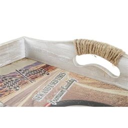 Tálca szett vintage 40x30x6 cm 2 féle S/2