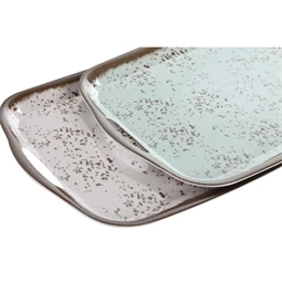 Tálca szögletes 36,4x26,2x2 cm 2 féle