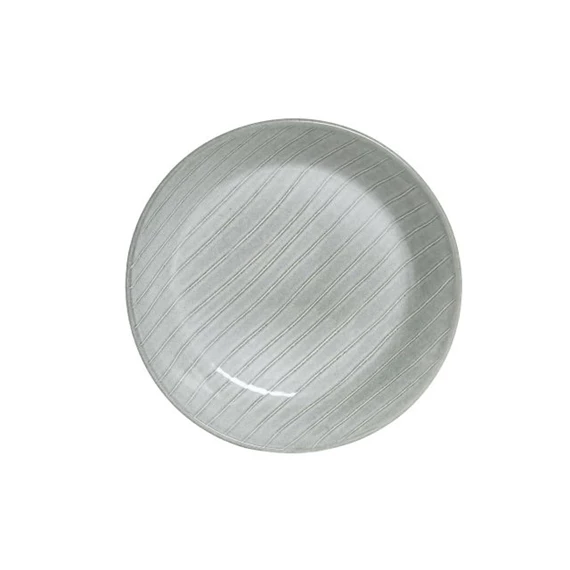 Tányér csíkos 20x20x4,5 cm 600 ml