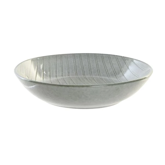 Tányér csíkos 20x20x4,5 cm 600 ml