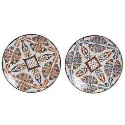 Tányér mintás 19,5x19,5x2 cm 2 féle