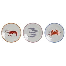 Tányér 19x19x2 cm 3 féle