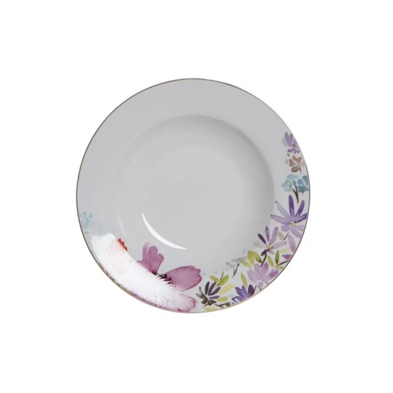 Tányér virágos 22x22x3 cm 2 féle