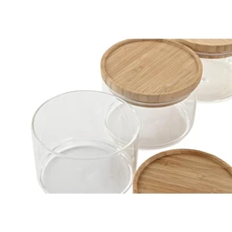 Tároló szett 10x10x7,5 cm S/3 270 ml