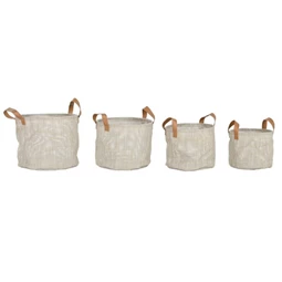 Tároló szett füllel 30x30x34 cm S/4