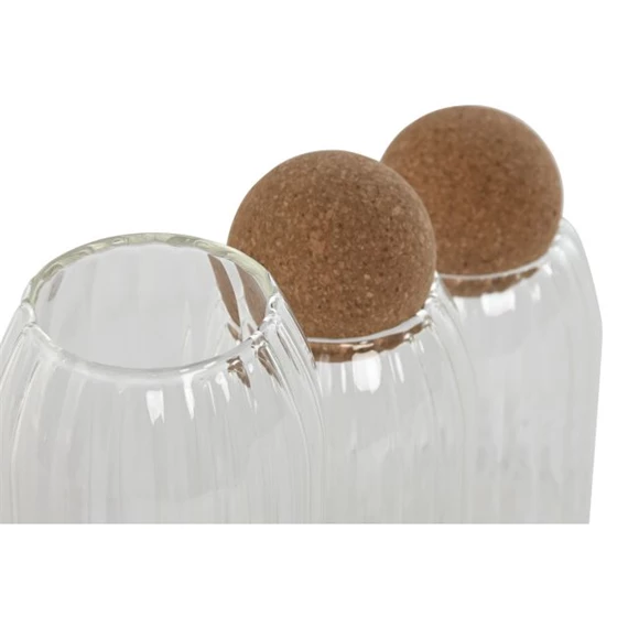 Tárolóedény szett 1 L 8,8x8,8x23,5 cm S/3