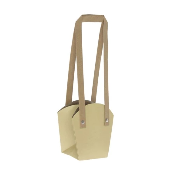 Tasak cserepes virághoz, füllel 11x7x12 cm