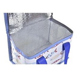 Táska hőtartó, tengeri mintás 21x14x13 cm 2 féle