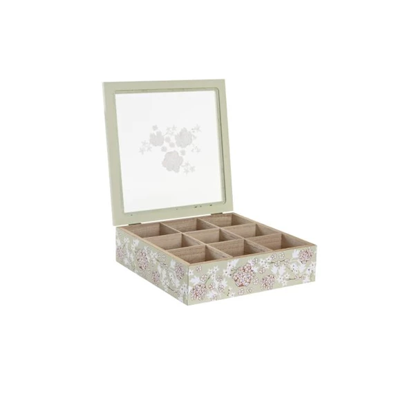 Teafilter tartó doboz 24x24x6,5 cm 2 féle