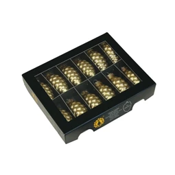 Toboz 6 cm bright gold mat S/12