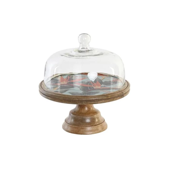 Tortatál tetővel trópusi mintás 30x30x33 cm