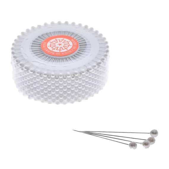 Tű gyöngyös 8x3 cm S/12