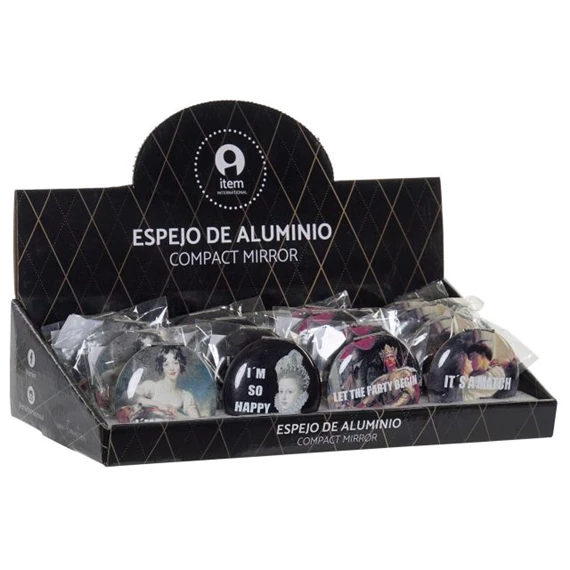 Tükör 7x7x1,3 cm 4 féle