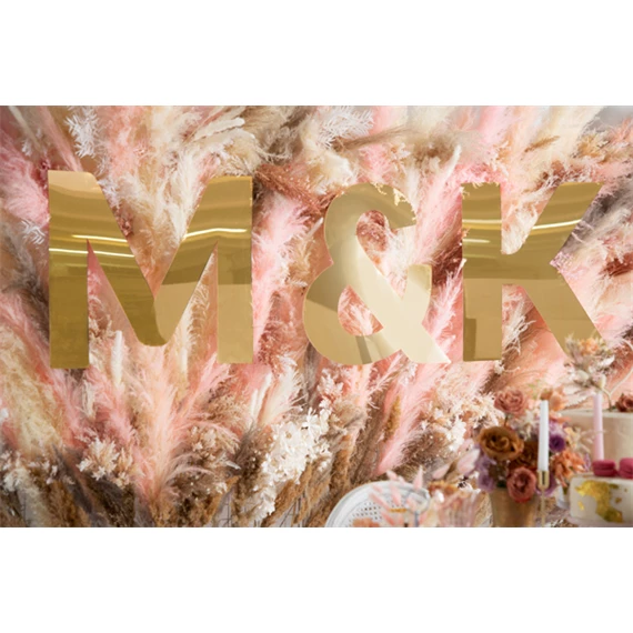 Tükör betű g arany 54x61 cm