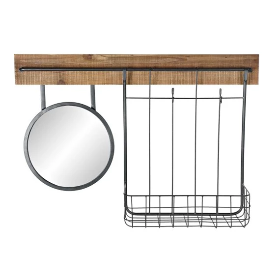 Tükör kosárral 80x15x20 cm