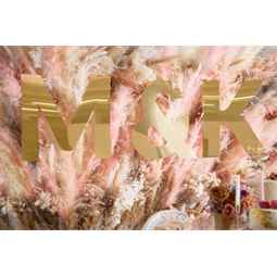 Tükör v betű arany 61x60 cm