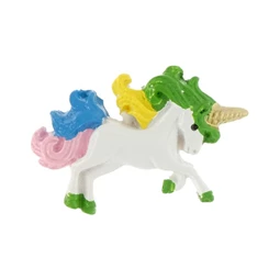 Unikornis öntapadós 3,8x0,7x2,5 cm S/6