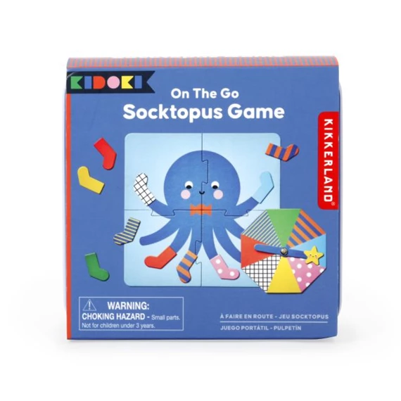 Utazó játék Socktopus 10,5x10,5x4 cm