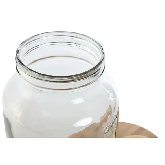 Üveg szett csappal, tartóval 37x25x46 cm S/2