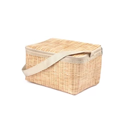 Uzsonnás doboz fonott 14x12x22 cm