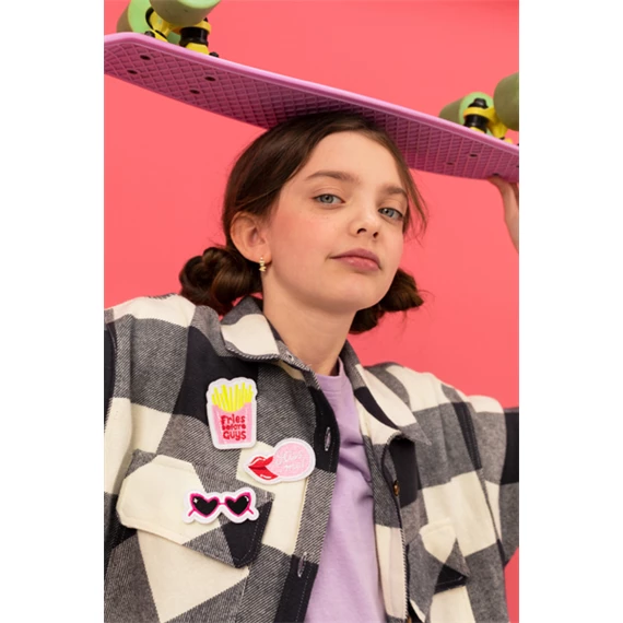 Vasalható matrica kiss me, mix, 4,5-6,5x3-6 cm S/3