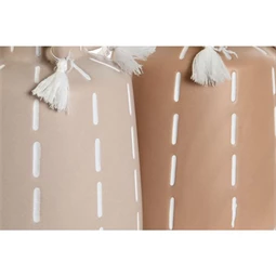 Váza bojttal 12x12x15,2 cm 2 féle