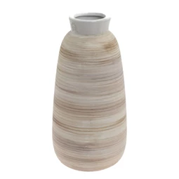 Váza csíkos 13x13x27 cm