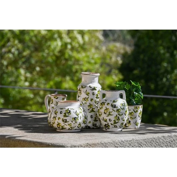 Váza levél mintás 21x20x16 cm