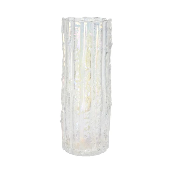 Váza mintás, irizáló 9x25 cm