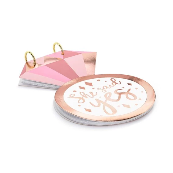 Vendégkönyv gyűrű 17x27 cm