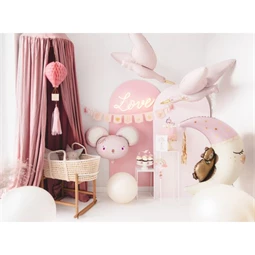 Világító LOVE felirat LED hálózati adapterrel, műanyag 61x27,4cm fehér