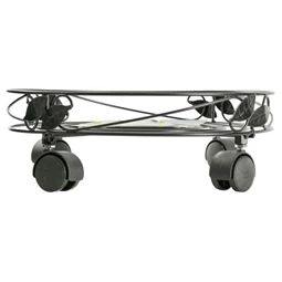 Virágalátét gurulós, levélmintával 32 cm