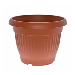 Virágcserép Campana bordázott, kerek 25x12x15 cm