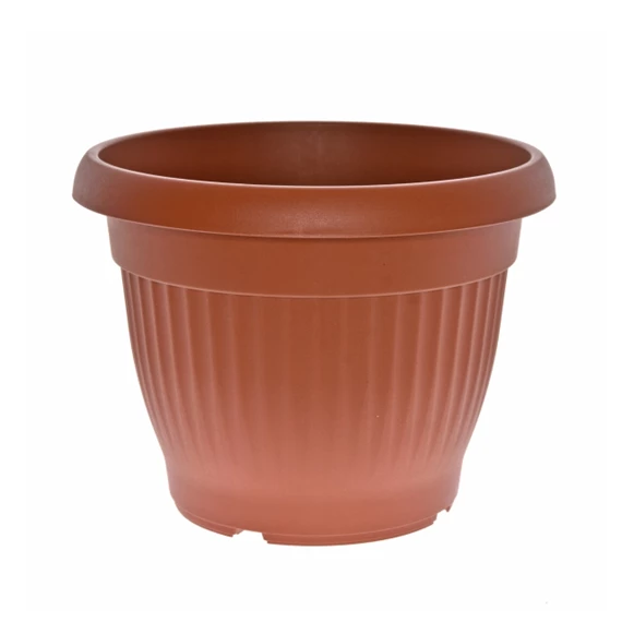 Virágcserép Campana bordázott, kerek 30x15x18 cm